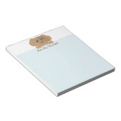 Personalisiert Kawaii Animal - Hund Notizblock (angewinkelt)