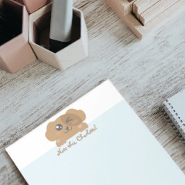 Personalisiert Kawaii Animal - Hund Notizblock