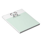 Personalisiert Kawaii Animal - Panda Notizblock (angewinkelt)
