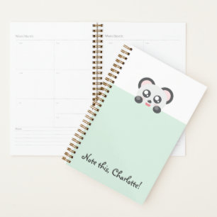 Personalisiert Kawaii Animal - Panda Planer