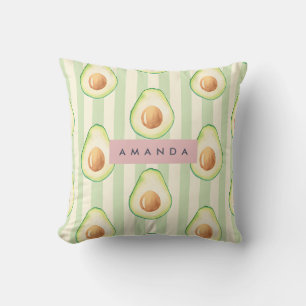 Personalisiert Kawaii Avocado Pattern Kissen