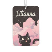 Personalisiert Kawaii Cat Autolufterfrischer (Rückseite)
