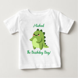 Personalisiert Kawaii Dinosaur Baby T - Shirt