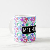 Personalisiert Kawaii Kitty Kaffeetasse (Vorderseite Links)