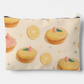 Personalisiert Kawaii Lemon Tart Pattern Zubehörtasche (Rückseite)