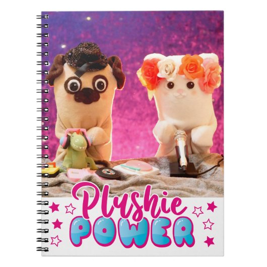 Personalisiert Kawaii Niedlich Plushie Power Foto Notizblock (Vorderseite)