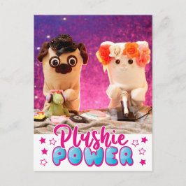 Personalisiert Kawaii Niedlich Plushie Power Plush Postkarte