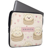 Personalisiert Kawaii Pastel Dumpling Muster Laptopschutzhülle (Vorne Rechts)