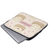 Personalisiert Kawaii Pastel Dumpling Muster Laptopschutzhülle (Vorne Knopf)