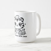 Personalisiert Kawaii Tiger Baker Tasse | Niedlich (VorderseiteRechts)