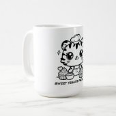 Personalisiert Kawaii Tiger Baker Tasse | Niedlich (Vorderseite Links)
