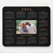 Personalisiert Keepake Foto 2024 Kalender Mousepad (Vorne)