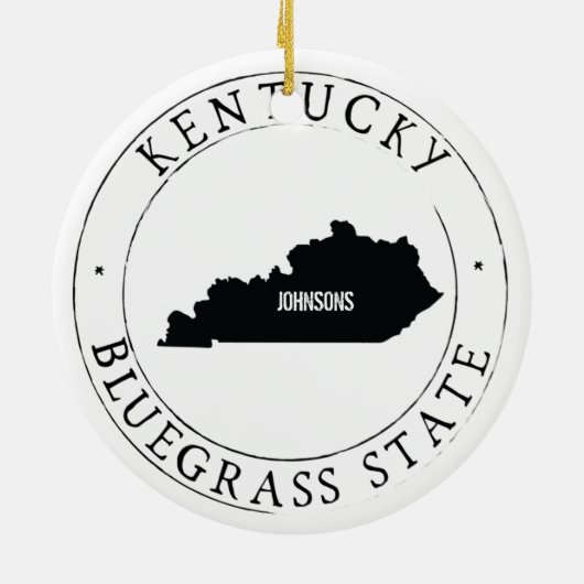 Personalisiert Kentucky Ornament (Hinten)