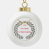 Personalisiert keramik Kugel-Ornament (Vorderseite)