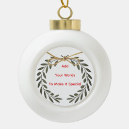 Personalisiert  keramik Kugel-Ornament