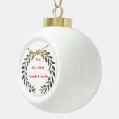 Personalisiert keramik Kugel-Ornament (Rechts)