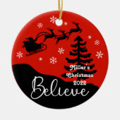 Personalisiert Keramik Ornament (Vorne)