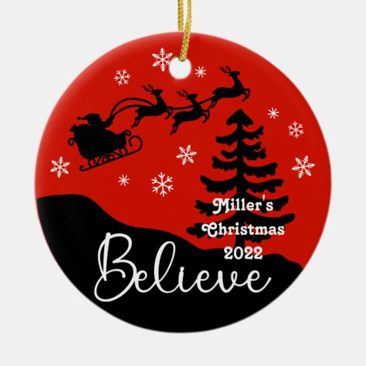 Personalisiert Keramik Ornament (Vorne)