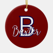 Personalisiert Keramik Ornament (Vorne)