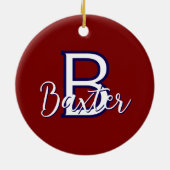 Personalisiert Keramik Ornament (Hinten)