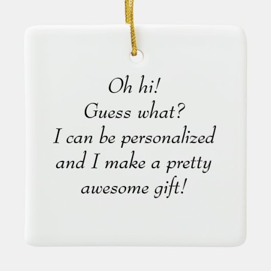 Personalisiert Keramikornament (Vorderseite)