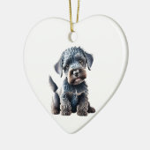 Personalisiert Kerry Blue Terrier Puppy Keramik Ornament (Links)
