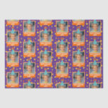 Personalisiert Kid Foto Happy Birthday w/ Blue Hat Seidenpapier<br><div class="desc">Lassen Sie Ihre Geschenke in einem festlichen lila Gewebeschreiben mit einer lustigen Darstellung orangefarbener und gelber Sterne und Kreise wackeln. Personalisieren Sie dieses helle Design mit einem Foto Ihres kleinen Geburtstagsjungen oder -mädchens, komplett mit einem fröhlichen blauen Geburtstagshut. Fügen Sie eine besondere Touch mit einem personalisierten Gruß hinzu, wie zum...</div>