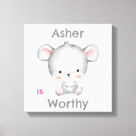 Personalisiert Kids Affirmation Deko | Graumäuse