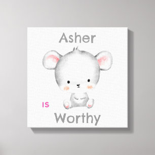 Personalisiert Kids Affirmation Deko   Graumäuse