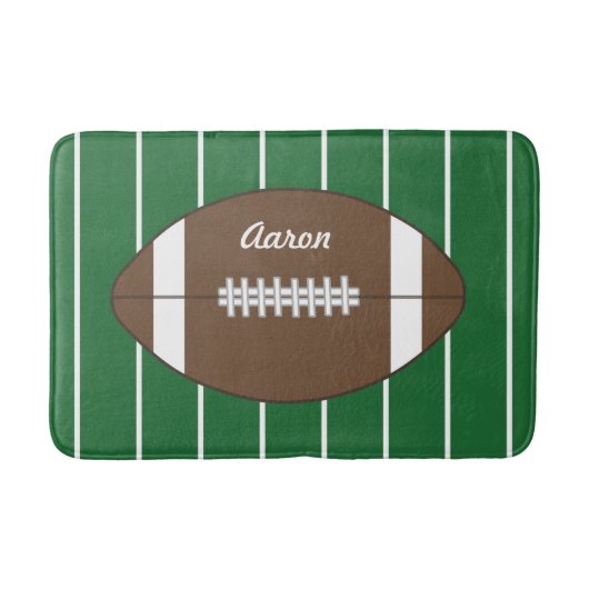 Personalisiert Kids Bad Fußball Bath Mat Rug Badematte (Vorderseite)