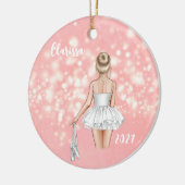 Personalisiert Kids Ballerina Weihnachtsschmuck (Links)