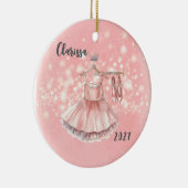 Personalisiert Kids Ballerina Weihnachtsschmuck (Rechts)