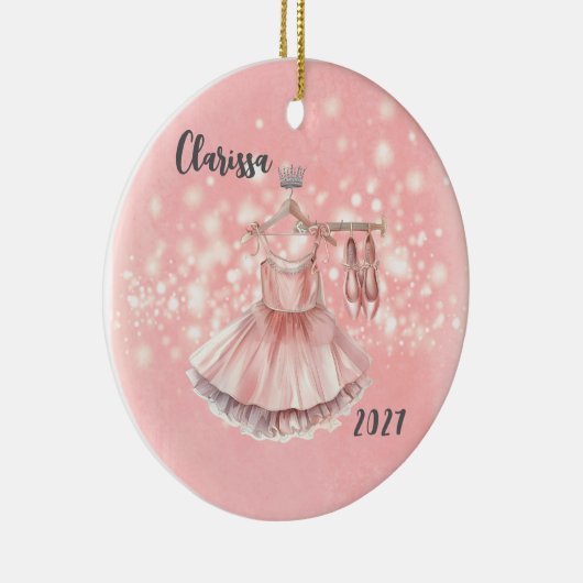 Personalisiert Kids Ballerina Weihnachtsschmuck (Rechts)