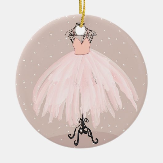 Personalisiert Kids Ballett Tutu Weihnachtsschmuck (Vorne)