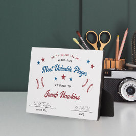 Personalisiert Kids Baseball Team Award Fotoplatte