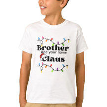 Personalisiert Kids Basic White Shirt Bruder Claus