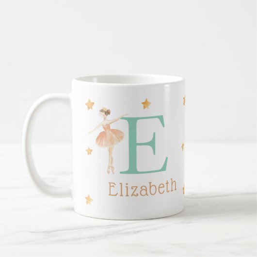 Personalisiert Kids Christmas ballerina Hot Coco T Kaffeetasse (Links)
