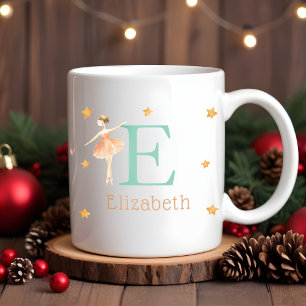 Personalisiert Kids Christmas ballerina Hot Coco T Kaffeetasse