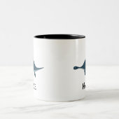 Personalisiert Kids Custom Dinosaurier Schildkröte Zweifarbige Tasse (Mittel)