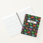 Personalisiert Kids Dinosaur-Muster-Notebook Notizblock (Innenseite)