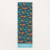 Personalisiert Kids Dinosaur Muster Yogamatte (Vorderseite)