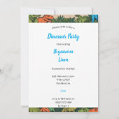 Personalisiert Kids Dinosaur Party Einladung (Rückseite)