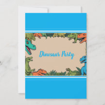 Personalisiert Kids Dinosaur Party Einladung