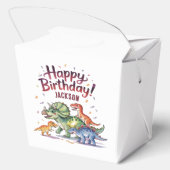 Personalisiert Kids Dinosaurier Geburtstag Geschenkschachtel (Rückseite)