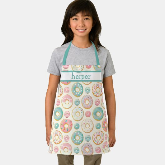 Personalisiert Kids Doughnut Schürze (Insitu)