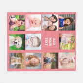 Personalisiert Kids Family Foto Fleecedecke (Vorderseite (Horizontal))