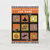 Personalisiert Kids Halloween Card Karte (Vorderseite)