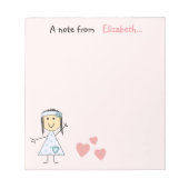 Personalisiert Kids Klingeltrampe Notizblock (Vorderseite)