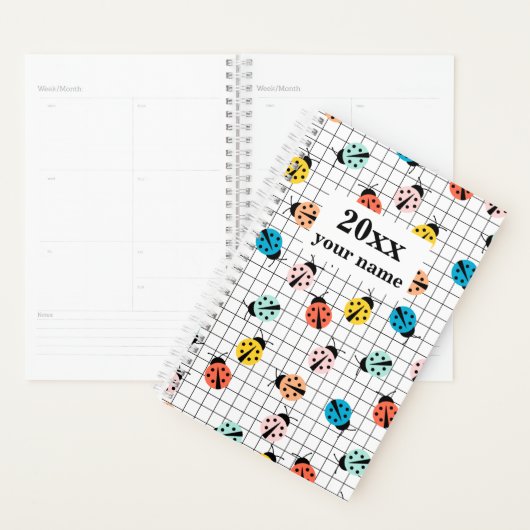 Personalisiert Kids Ladybug Planner Planer (Anzeige)