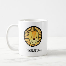 Personalisiert Kids Lion Jungle Tiername Kaffeetasse